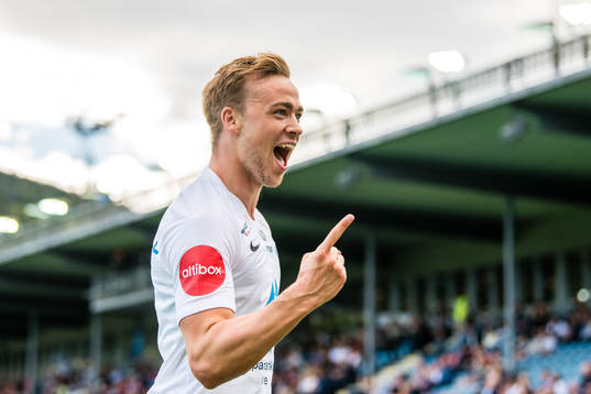 Martin Skjelbreid Ellingsen of Molde celebrates