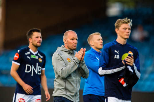 Henrik Pedersen, head coach of Strømsgodset,  looks