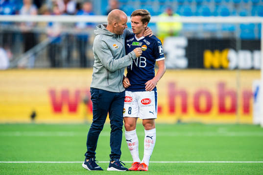 Henrik Pedersen, head coach of Strømsgodset,  and Johan