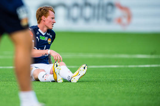 Martin Rønning Ovenstad of Strømsgodset looks dejected