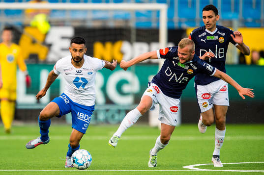 Etzaz Muzafar Hussain of Molde and Herman Sørby Stengel of