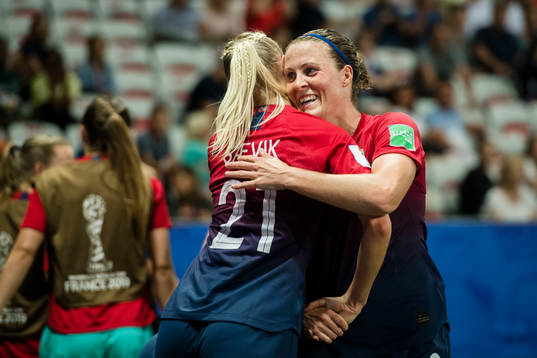 Karina Sævik and Isabell Lehn Herlovsen of Norway