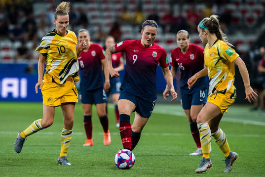 Emily van Egmond of Australia and Isabell Lehn Herlovsen of