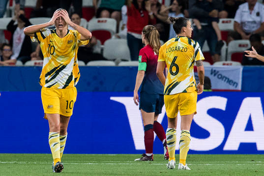 Emily van Egmond of Australia looks dejected