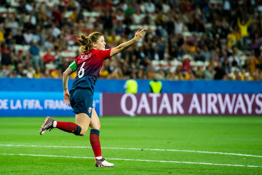 Maren Nævdal Mjelde of Norway celebrate