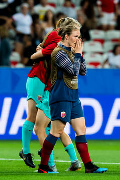 Isabell Lehn Herlovsen of Norway celebrates