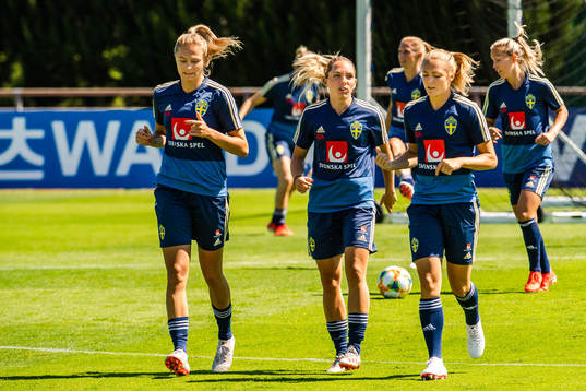 Fridolina Rolfö , Elin Rubensson and Magdalena Eriksson of