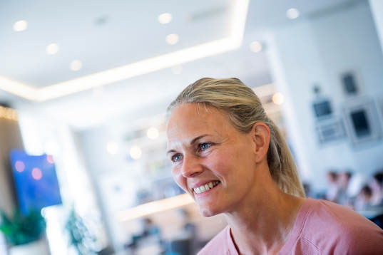 Goalkeeper Ingrid Hjelmseth of Norway