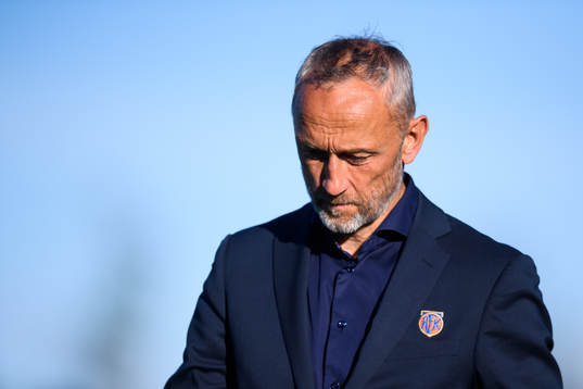 Lars Bohinen, head coach of Aalesund looks dejected