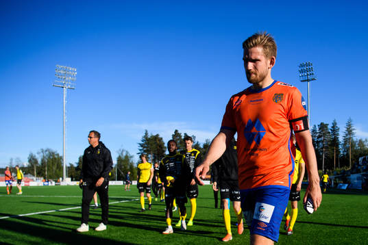 Oddbjørn Lie of Aalesund looks dejected