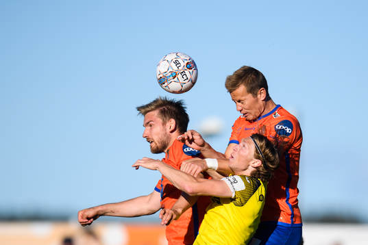 Oddbjørn Lie and Ståle Steen Sæthre of Aalesund against