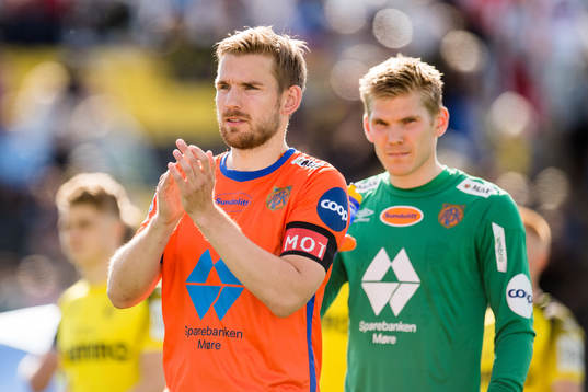 Oddbjørn Lie and goalkeeper Andreas Lie