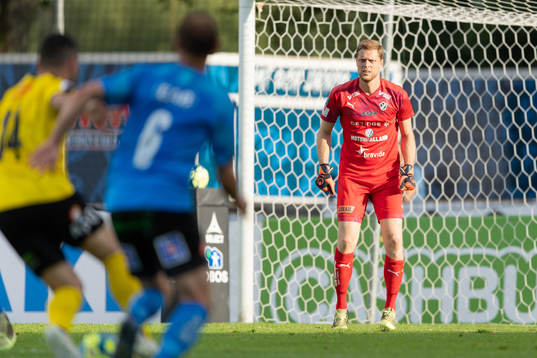 Halmstads målvakt Malkolm Nilsson