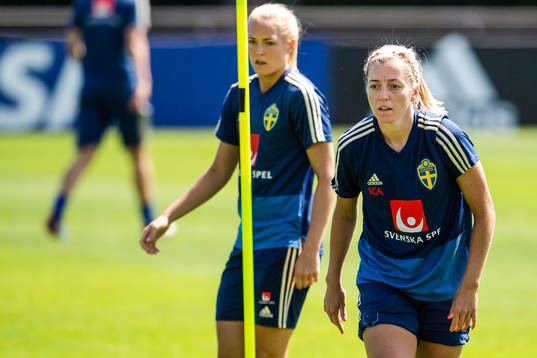 Magdalena Eriksson and Linda Sembrant of Sweden