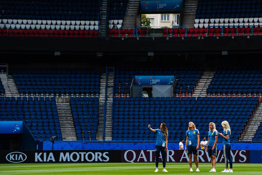 Kosovare Asllani, Magdalena Eriksson , Hanna Glas and Sofia