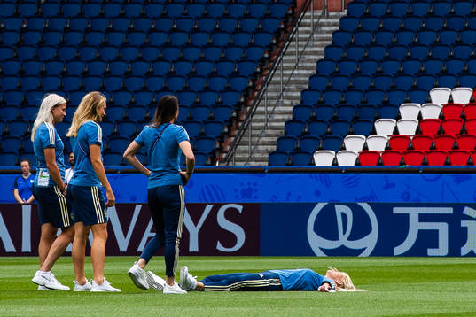 Kosovare Asllani, Magdalena Eriksson , Hanna Glas and Sofia