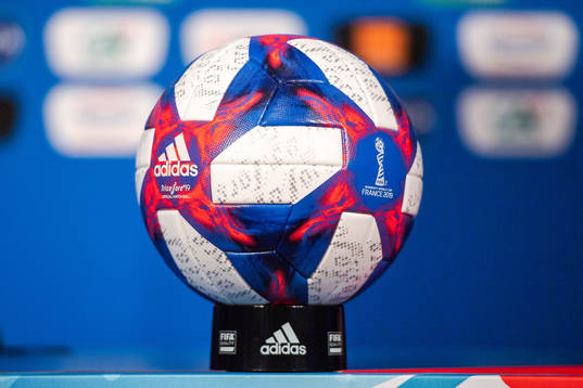 The official match ball for the knockout stage of the FIFA