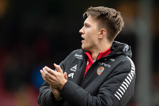 Goalkeeper Jakob Karlstrøm of Tromsø