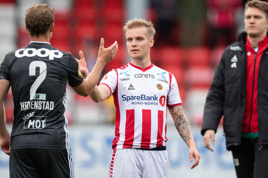 Vegar Eggen Hedenstad of Rosenborg and Mikael Ingebrigtsen