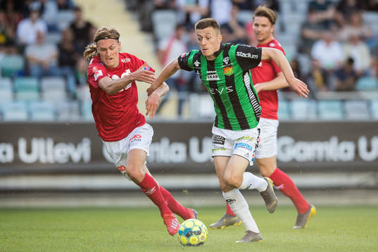 GAIS Leonard Pllana och Degerfors Gustav Granath