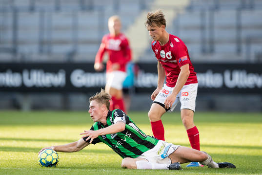 GAIS Marcus Bergholtz faller