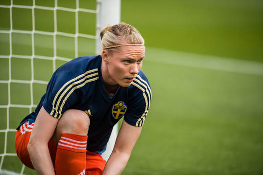 Goalkeeper Hedvig Lindahl of Sweden