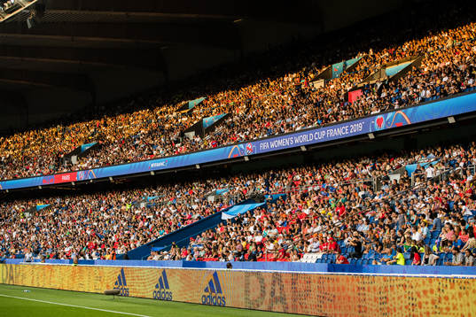 View over the stands