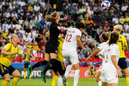 Goalkeeper Stephanie Labbe of Canada