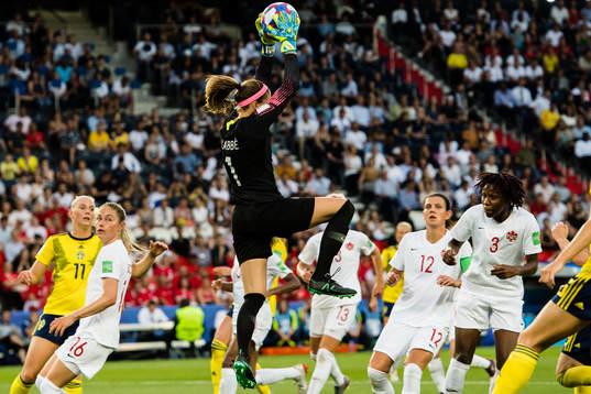 Goalkeeper Stephanie Labbe of Canada