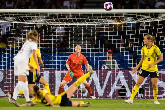 Goalkeeper Hedvig Lindahl of Sweden