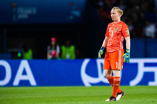 Goalkeeper Hedvig Lindahl of Sweden