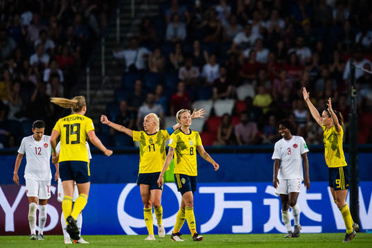 Anna Anvegård, Caroline Seger , Lina Hurtig and Kosovare
