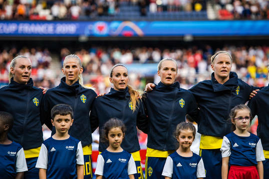 Stina Blackstenius , Sofia Jakobsson , Kosovare Asllani ,