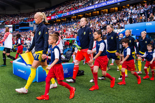 Caroline Seger ,goalkeeper Hedvig Lindahl , Linda Sembrant