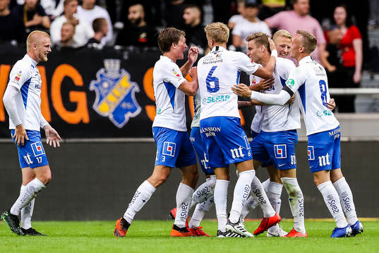 IFK Norrköpings Christoffer Nyman jublar