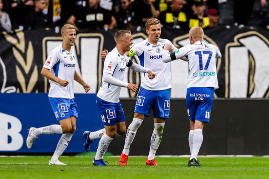 IFK Norrköpings Christoffer Nyman jublar