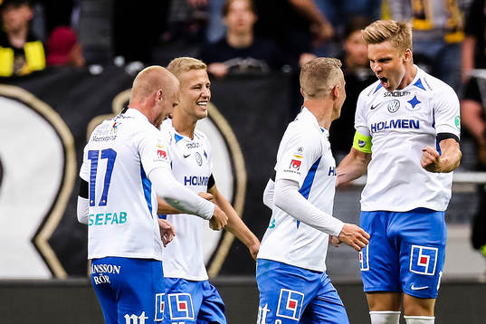 IFK Norrköpings Christoffer Nyman jublar