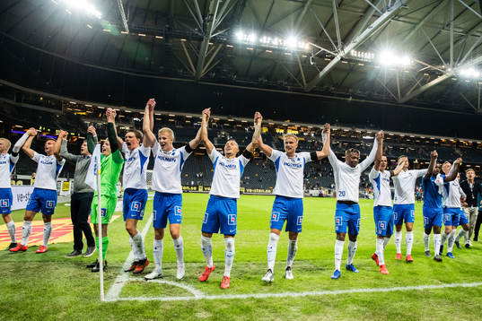 IFK Norrköpings spelare jublar