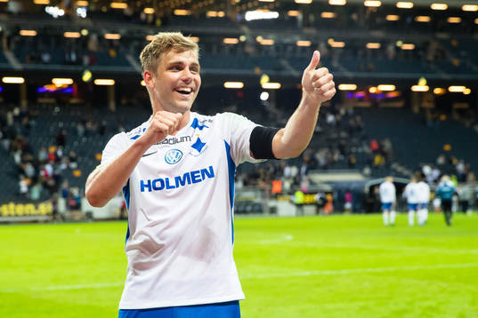IFK Norrköpings Christoffer Nyman jublar
