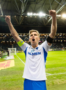 IFK Norrköpings Christoffer Nyman jublar
