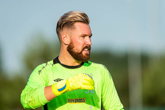 Höganäs målvakt Carl Hansson