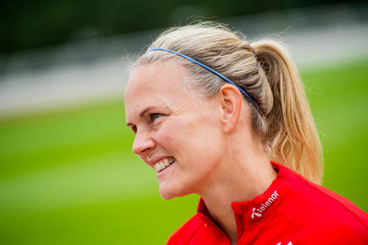 Goalkeeper Ingrid Hjelmseth of Norway