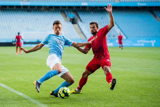 Malmö FFs Marcus Antonsson och Goricas Matija Spicic