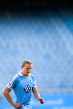 Malmö FFs Franz Brorsson deppar