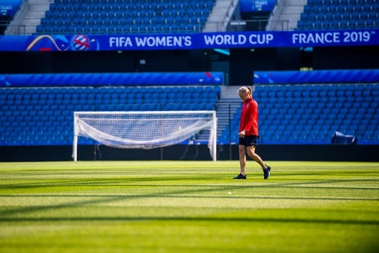 Goalkeeper Ingrid Hjelmseth of Norway