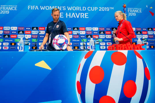 Martin Sjögren, head coach of Norway, and goalkeeper