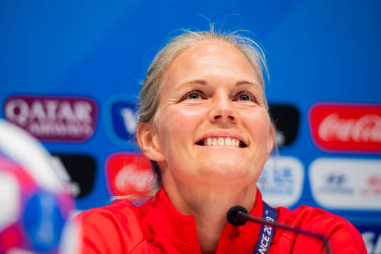 Goalkeeper Ingrid Hjelmseth of Norway