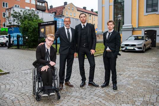 Former football players of AIK Nebojša Novaković and