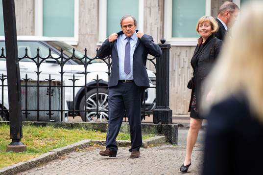 Former football player and former UEFA president Michel