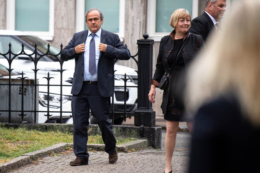 Former football player and former UEFA president Michel
